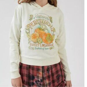 ⭐️Future State Persimmon Shrunken Fruit Orange Chic Girly Hip Hoodie Sweater Top